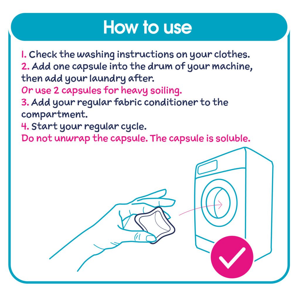 Ecozone laundry capsules non bio how to use